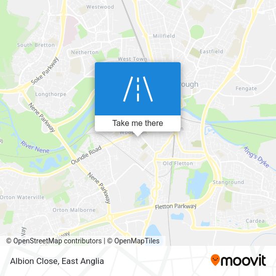 Albion Close map