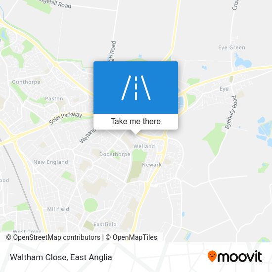 Waltham Close map
