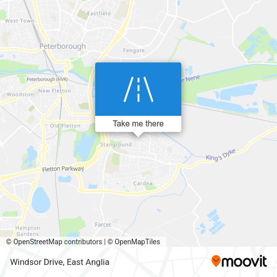 Windsor Drive map