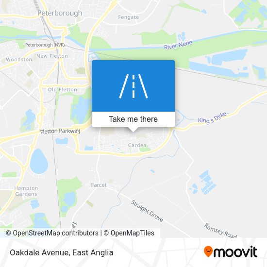Oakdale Avenue map