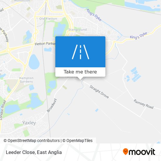 Leeder Close map