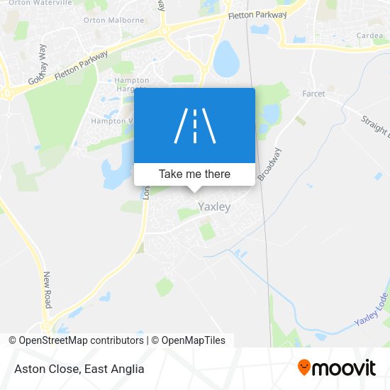 Aston Close map