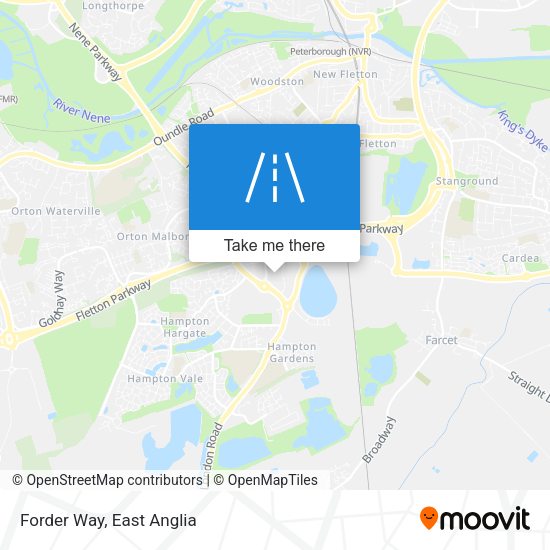 Forder Way map