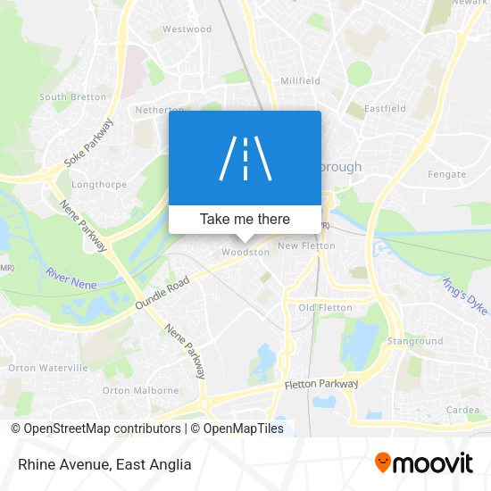 Rhine Avenue map