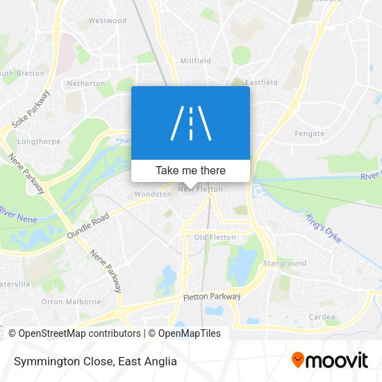 Symmington Close map