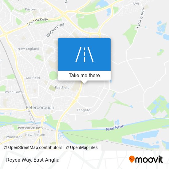 Royce Way map