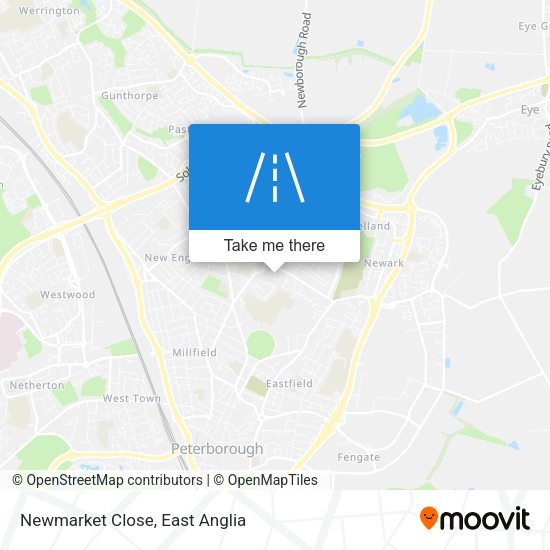 Newmarket Close map