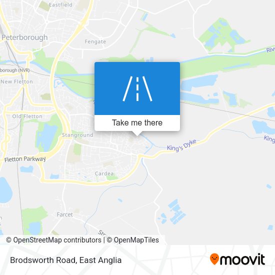 Brodsworth Road map