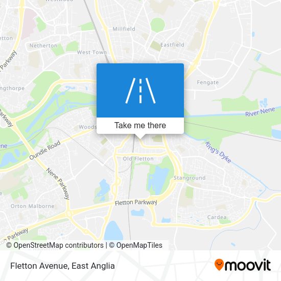 Fletton Avenue map