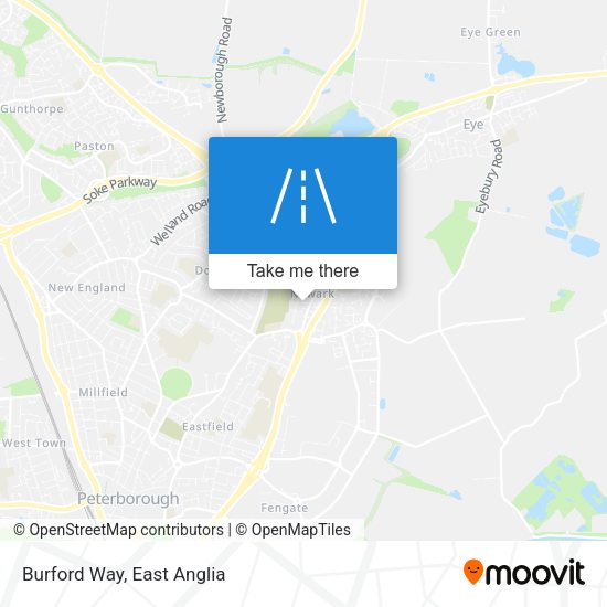 Burford Way map