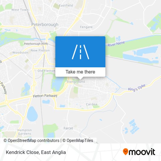 Kendrick Close map