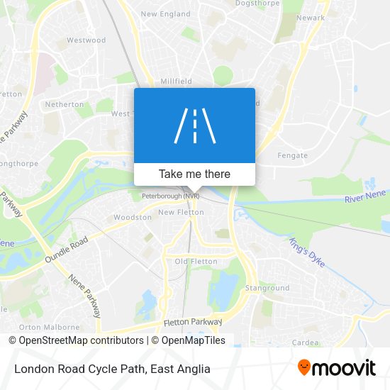 London Road Cycle Path map