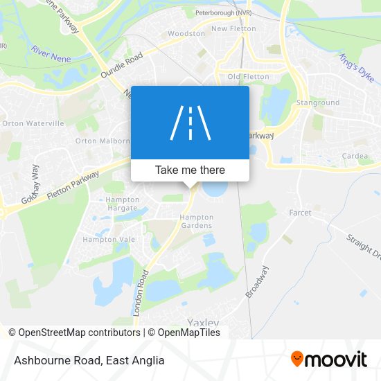 Ashbourne Road map