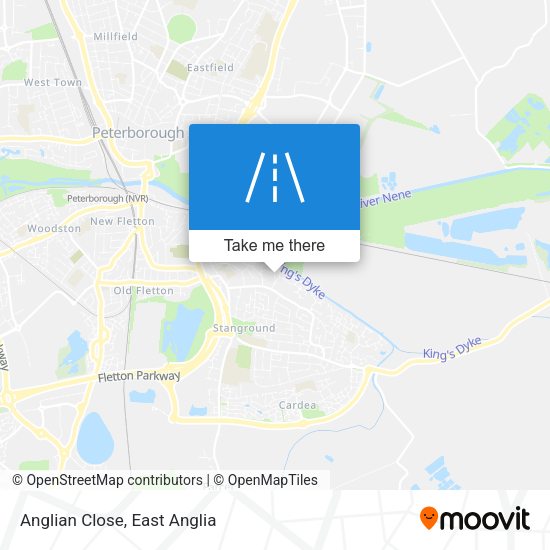 Anglian Close map