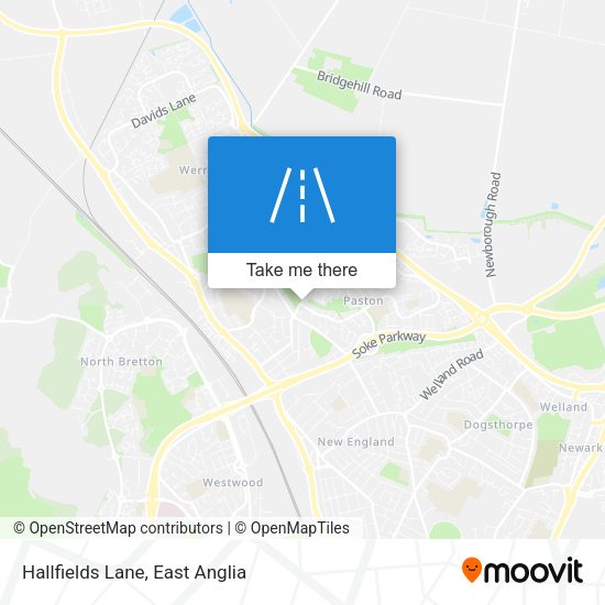 Hallfields Lane map