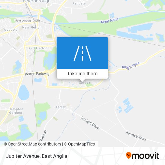 Jupiter Avenue map