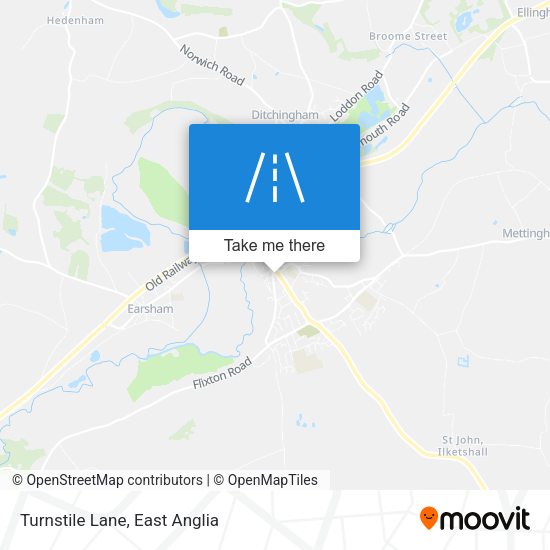 Turnstile Lane map