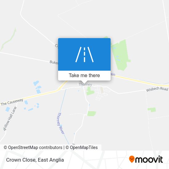 Crown Close map
