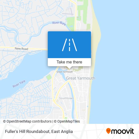 Fuller's Hill Roundabout map