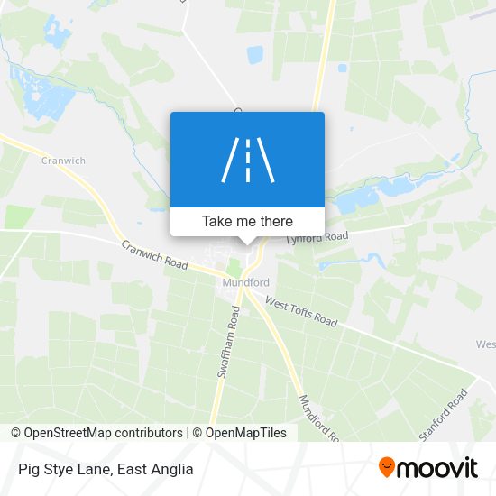 Pig Stye Lane map