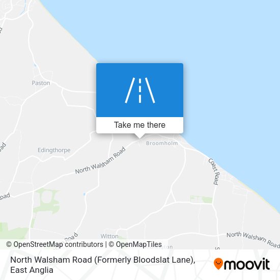 North Walsham Road (Formerly Bloodslat Lane) map