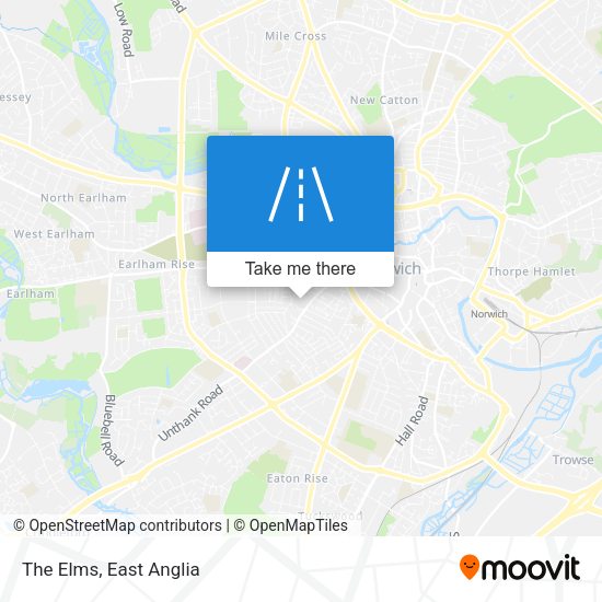 The Elms map