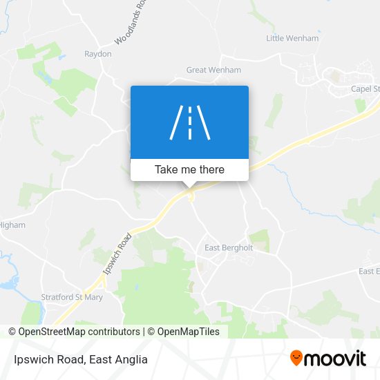 Ipswich Road map