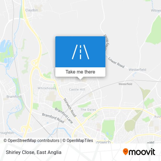 Shirley Close map