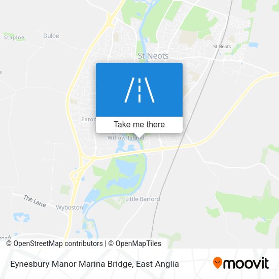 Eynesbury Manor Marina Bridge map