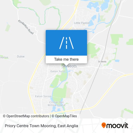 Priory Centre Town Mooring map
