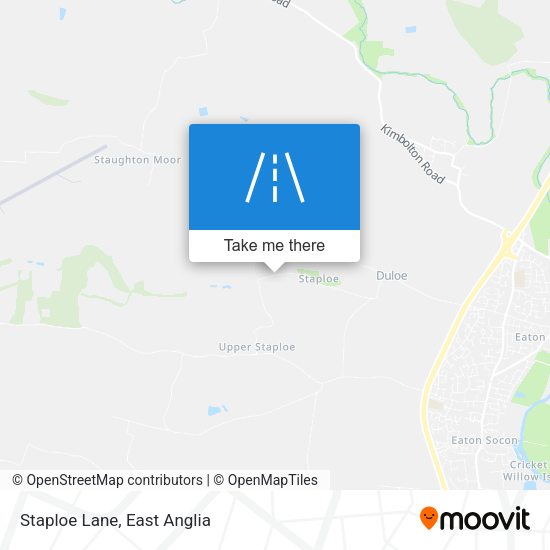 Staploe Lane map