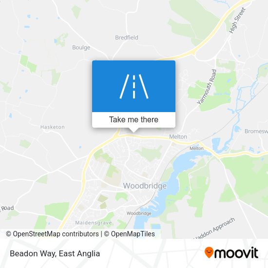 Beadon Way map