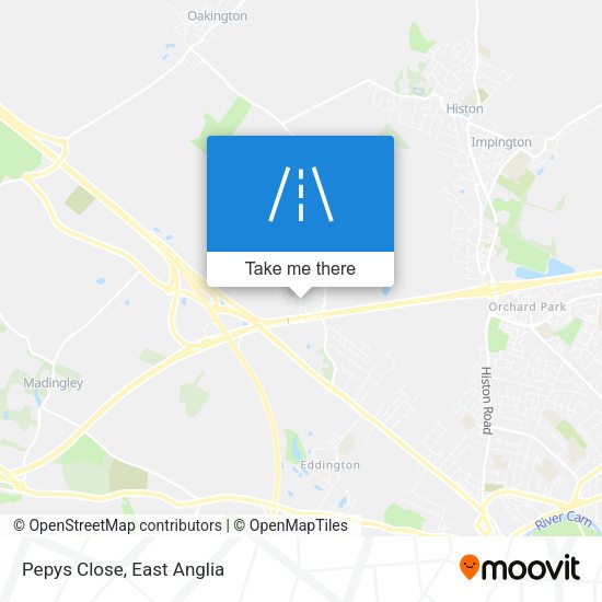 Pepys Close map