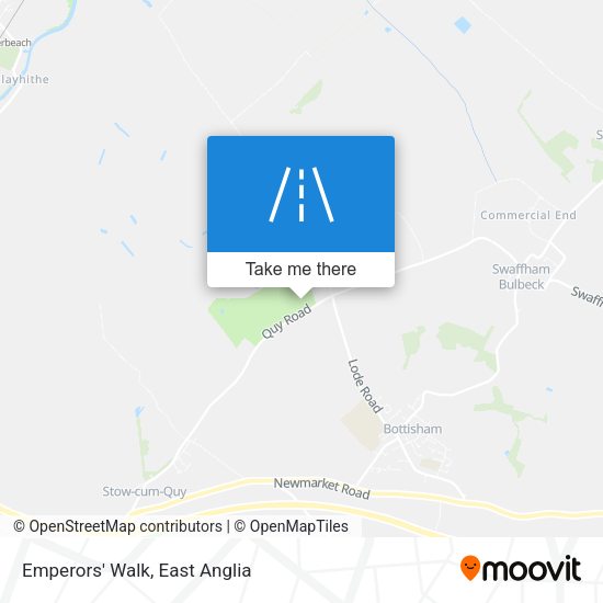 Emperors' Walk map
