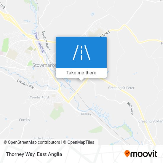 Thorney Way map