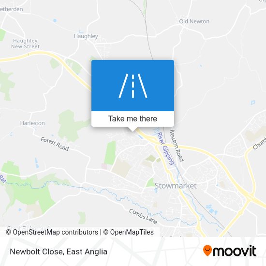 Newbolt Close map