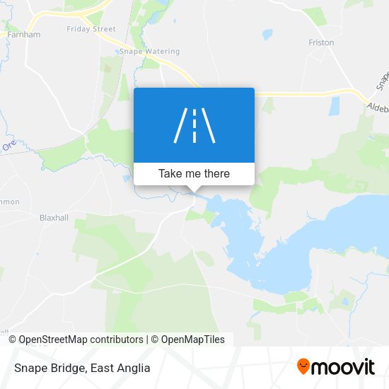 Snape Bridge map