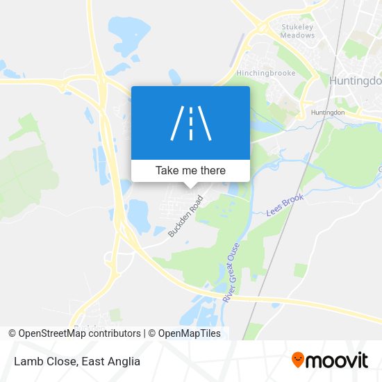 Lamb Close map