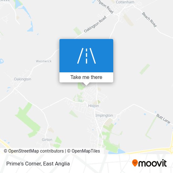 Prime's Corner map