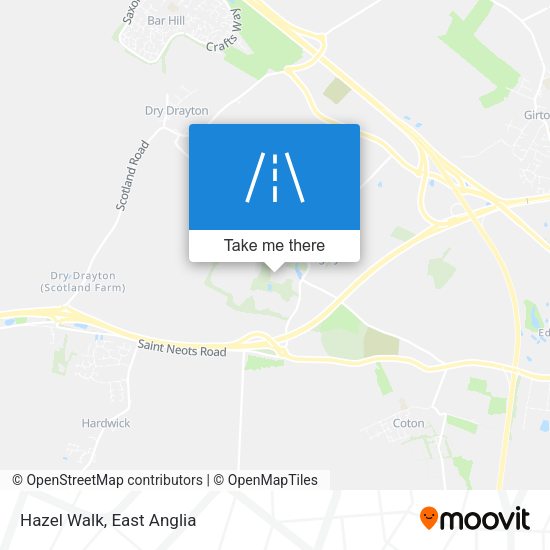 Hazel Walk map