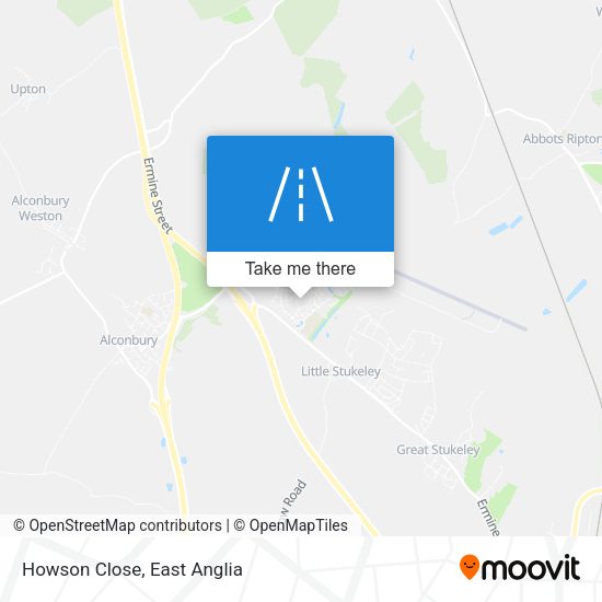 Howson Close map