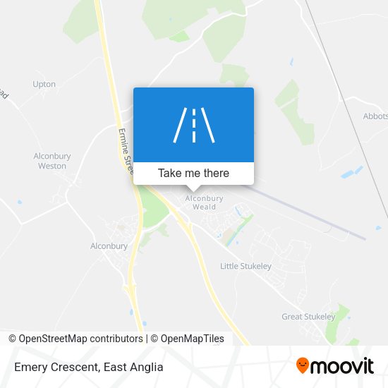 Emery Crescent map