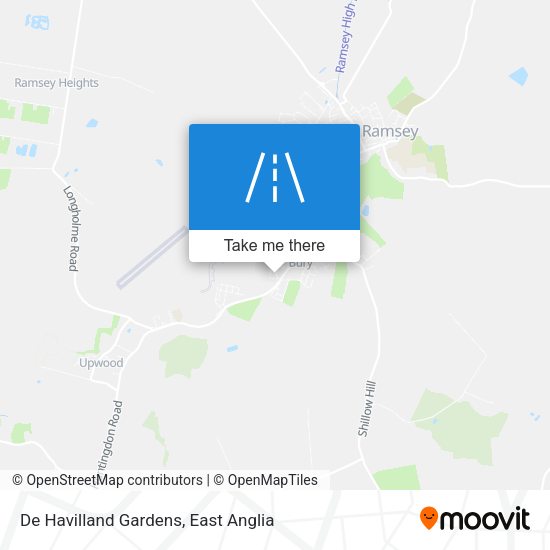 De Havilland Gardens map