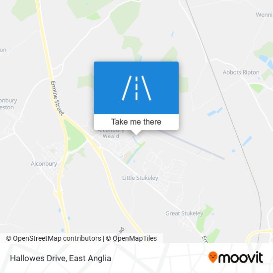 Hallowes Drive map