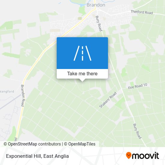 Exponential Hill map