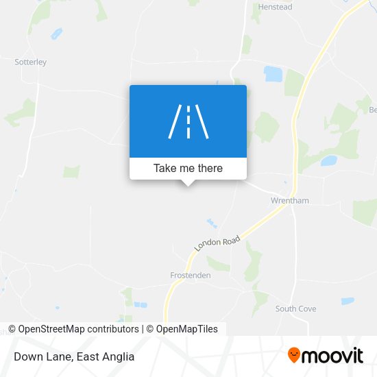 Down Lane map