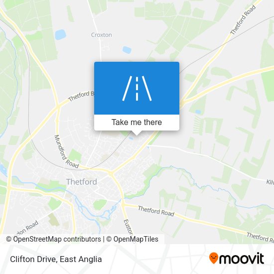 Clifton Drive map