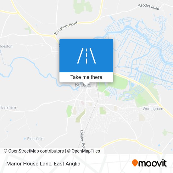Manor House Lane map