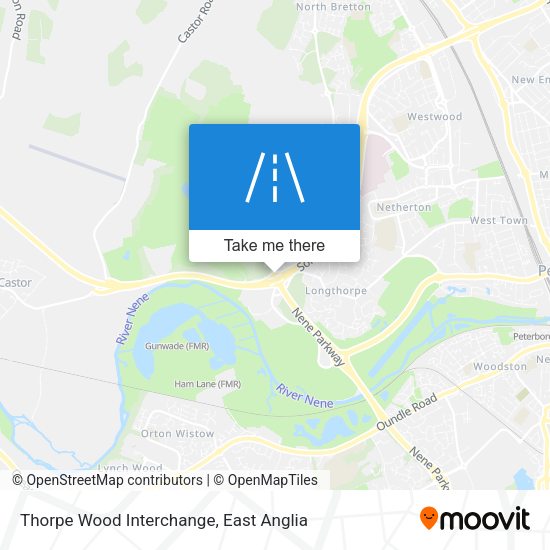 Thorpe Wood Interchange map