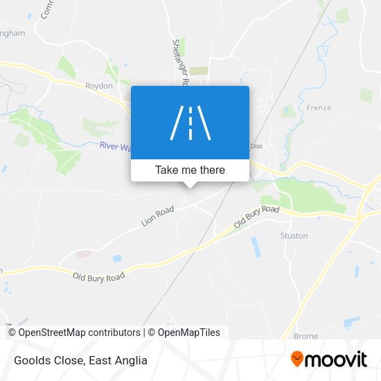 Goolds Close map